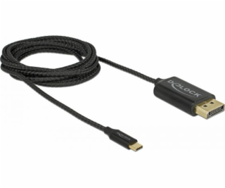 Delock USB kábel USB-C - DisplayPort 2 m čierny (83710)