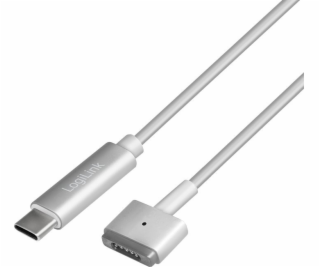 LogiLink USB-C – MagSafe 2 USB kábel 1,8 m strieborný (PA...