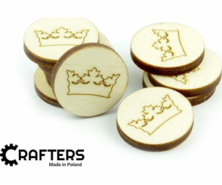 Crafters Crafters: Wooden Markers - Crown (10)