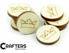 Crafters Crafters: Wooden Markers - Crown (10)