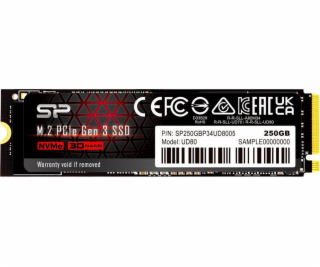 Silicon Power UD80 250GB M.2 2280 PCI-E x4 Gen3 NVMe SSD ...