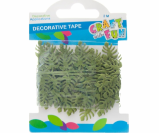 Craft with Fun CF DECK DECORATION LEAF TAPE 2M/3,5CM ZELE...