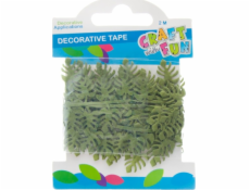 Craft with Fun CF DECK DECORATION LEAF TAPE 2M/3,5CM ZELENÁ 12/288