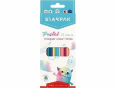 Starpak OLO pastelky 12KOL/180 TROJ PASTEL STK 12/144