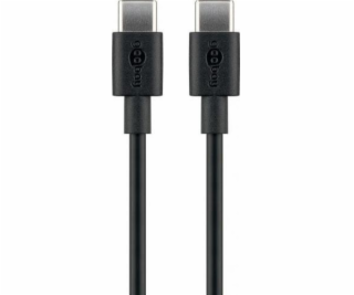 Goobay USB-C – USB-C USB kábel 2 m čierny (51243)