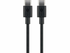 Goobay USB-C – USB-C USB kábel 2 m čierny (51243)