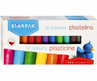 Starpak PLASTELINA 12COL STK PUD 1/40