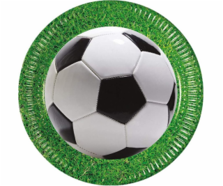 GoDan Football Party papierové taniere 23 cm 8 ks