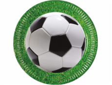 GoDan Football Party papierové taniere 23 cm 8 ks