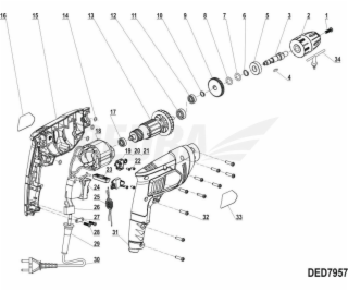 Skľučovadlo Dedra Drill