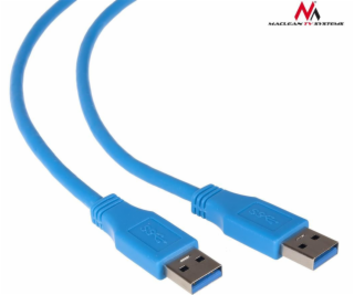 Maclean USB-A USB kábel – 3 m modrý (MCTV-583)