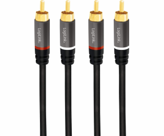 LogiLink RCA (Cinch) x2 - RCA (Cinch) x2 kábel 7,5 m čier...