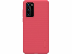 Nillkin Nillkin Super Frosted Shield – puzdro Huawei P40 (svetlo červené)