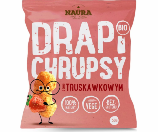 Naura Naura Drapi Crisps s príchuťou jahôd - 50 g