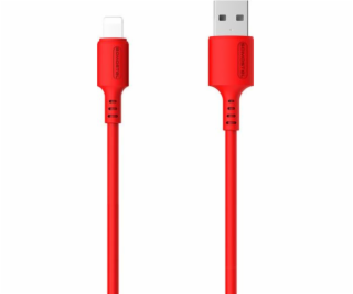 Somostel USB-A - Lightning kábel 1,2 m červený (SMS-BP06 ...