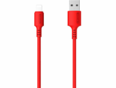 Somostel USB-A - Lightning kábel 1,2 m červený (SMS-BP06 USB - Lightning Red)