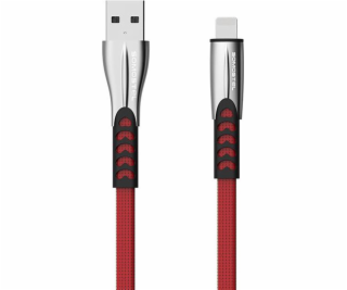 Somostel USB-A - Lightning kábel 1 m červený (25701)