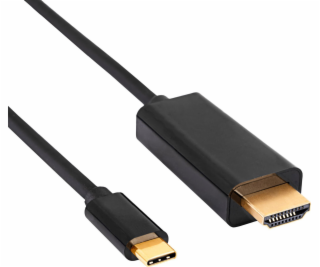 Akyga USB-C - HDMI kábel 1,8 m čierny (AK-AV-18)