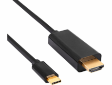 Akyga USB-C - HDMI kábel 1,8 m čierny (AK-AV-18)