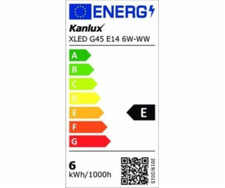 Kanlux LED žiarovka XLED G45 E14 6W-WW 806lm 2700K teplá ...