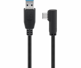 USB MicroConnect USB-A – USB-C kábel 3 m čierny (USB3.1CA3A)