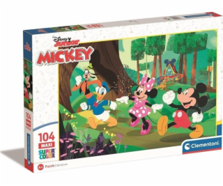 Clementoni CLE puzzle 104 maxi SuperKolor Mickey_Frien..2...