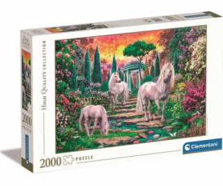 Puzzle Clementoni 2000 ks. HQ klasické záhradné jednorožce