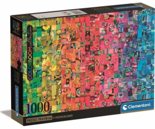 Clementoni CLE puzzle 1000 Compact Colorboom Collection 3...