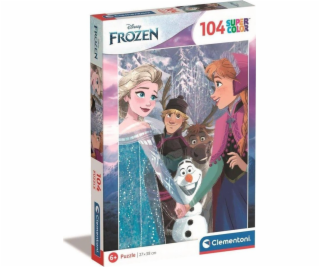 Clementoni CLE puzzle 104 SuperKolor Disney Drodený 25742