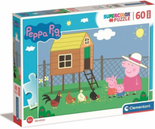 Clementoni CLE puzzle 60 maxi SuperKolor Peppa Pig 26590