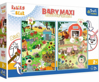 Trefl Obojstranné puzzle 2x10 dielikov Baby Maxi Spoznajt...