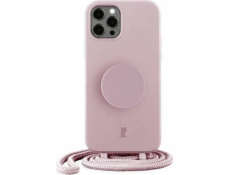 Just Elegance JE PopGrip Case iPhone 12/12 Pre 6,1" svetlo ružový/ružový dych 30183 (Just Elegance)