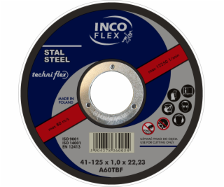 Rezný kotúč Inco Flex Steel typ 41 125x1.0x22.23mm - M41-...