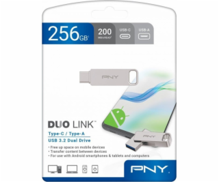 Pendrive PNY Pendrive 256GB USB 3.2 Duo-Link P-FDI256DULI...