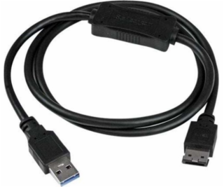 StarTech USB-A - eSATA USB kábel 1 m čierny (USB3S2ESATA3)