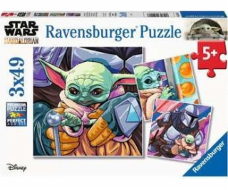 Puzzle Ravensburger 3x49 dielikov v The Mandalorian