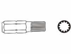 Hrot Jonnesway SPLINE XZN M5x75mm 6-uholníkový 10mm D10M75M05A