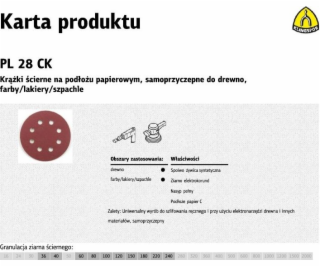 Klingspor brúsny kotúč samolepiaci 125mm PL28CK gr.120 GL...