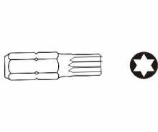 Bit Jonnesway TORX T45x75mm 6bodový 10mm D175T45