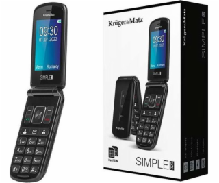 Mobilný telefón Vega Simple 929 Bez dát Dual SIM Black