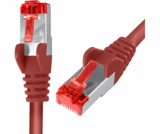 Spacetronik RJ45 CAT 6 S/FTP kábel AWG27 LSZH červený 15m