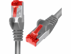 Spacetronik RJ45 kábel CAT 6 S/FTP AWG27 LSZH sivý 15m