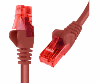 Spacetronik RJ45 CAT 6 U/UTP AWG24 kábel červený 1m