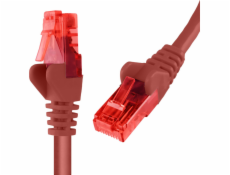 Spacetronik RJ45 CAT 6 U/UTP AWG24 kábel červený 1m