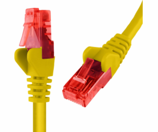 Spacetronik RJ45 CAT 6 U/UTP AWG24 kábel žltý 1m