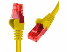 Spacetronik RJ45 CAT 6 U/UTP AWG24 kábel žltý 1m