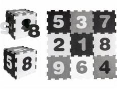 Penová podložka Smily Play Numbers Čierna a biela