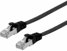 Equip Equip Patchkábel Cat6A U/FTP 2xRJ45 0,50m čiernaFlachLSZH