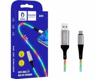 Vega USB-A - microUSB kábel 1 m strieborný (29971)