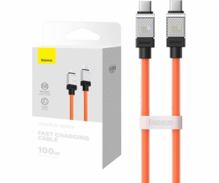 Baseus USB-C - USB-C USB kábel 1 m oranžový (CAKW000207)